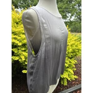 YOUNG FABULOUS & BROKE Sheer Tank w/ Bralette Boho Hippie Beach Sz XS